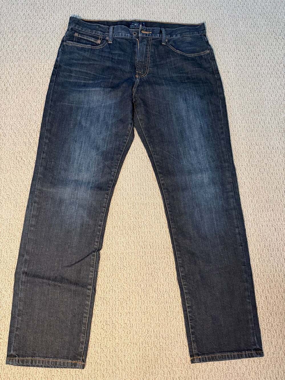 Lucky Brand 221 Original Straight Fit Jeans, 36x32, Blue Denim